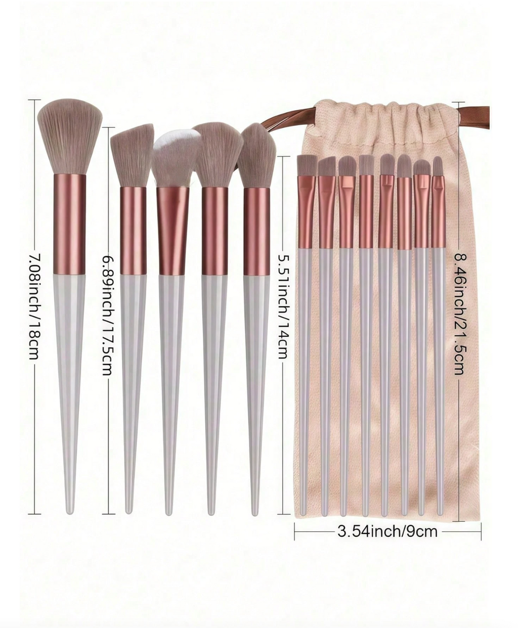 Set de  13 Pinceaux Maquillages