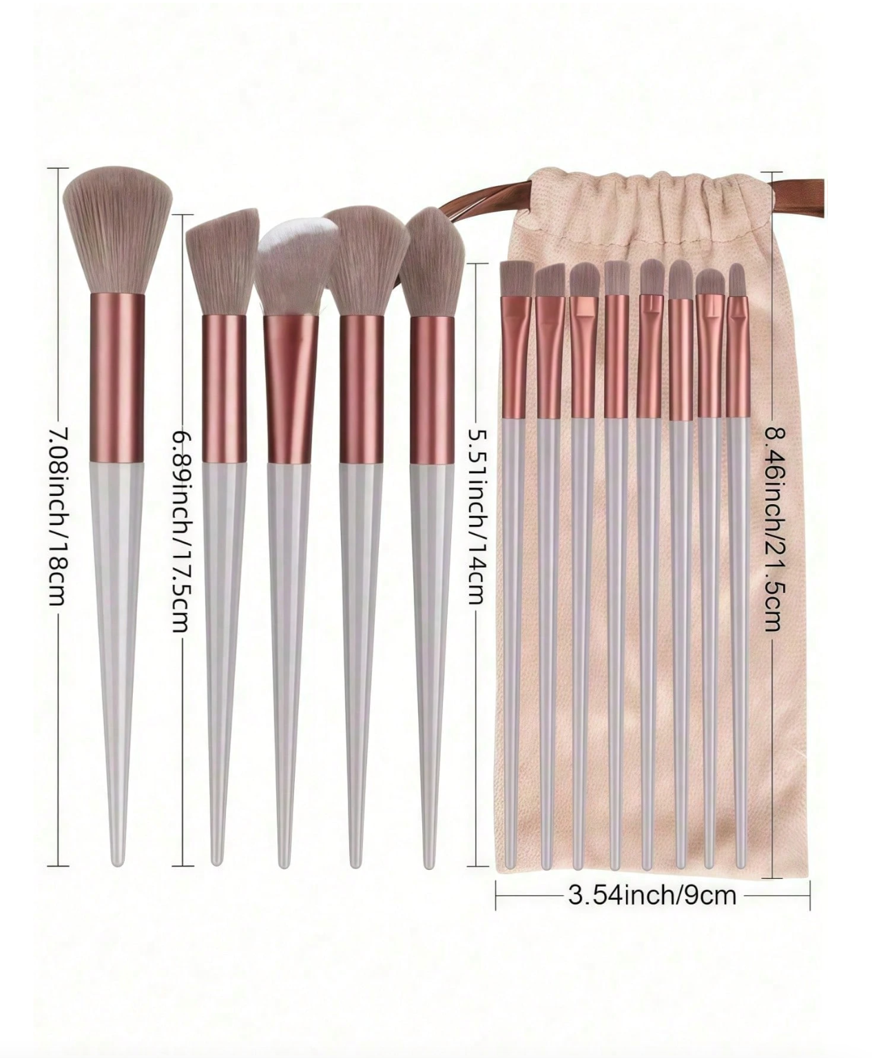 Set de  13 Pinceaux Maquillages
