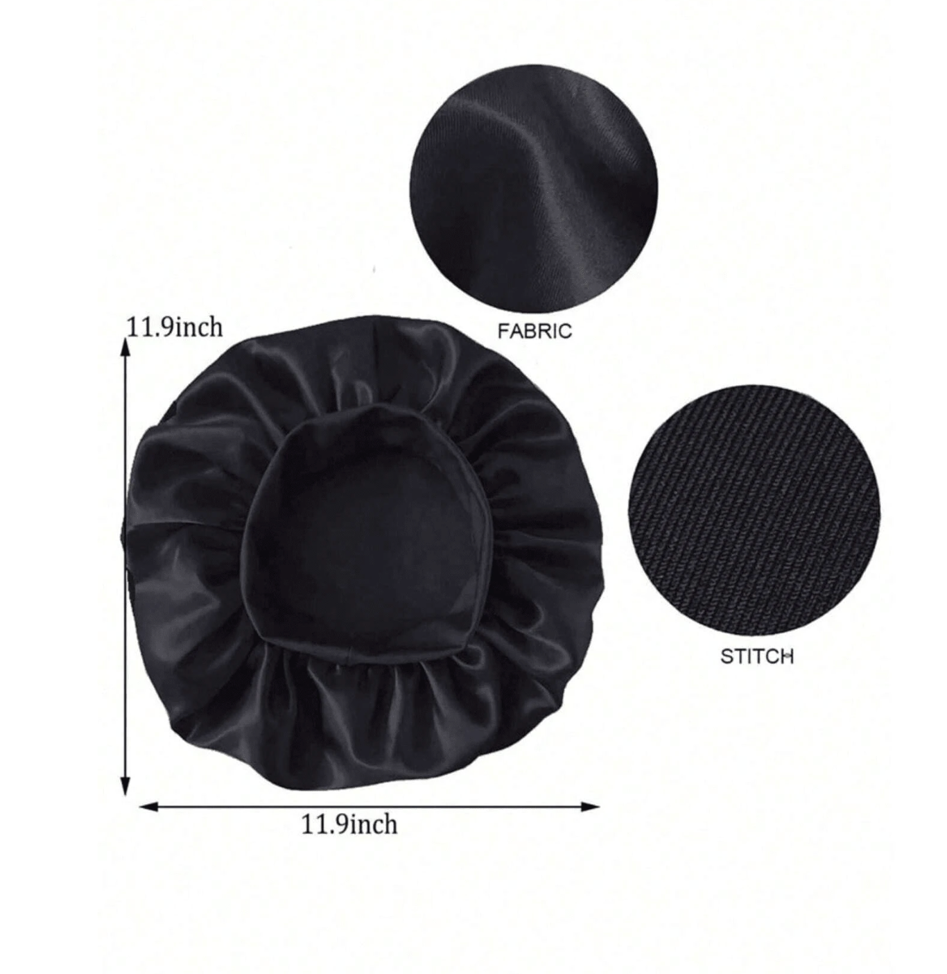 2 pièces de bonnets en Soie