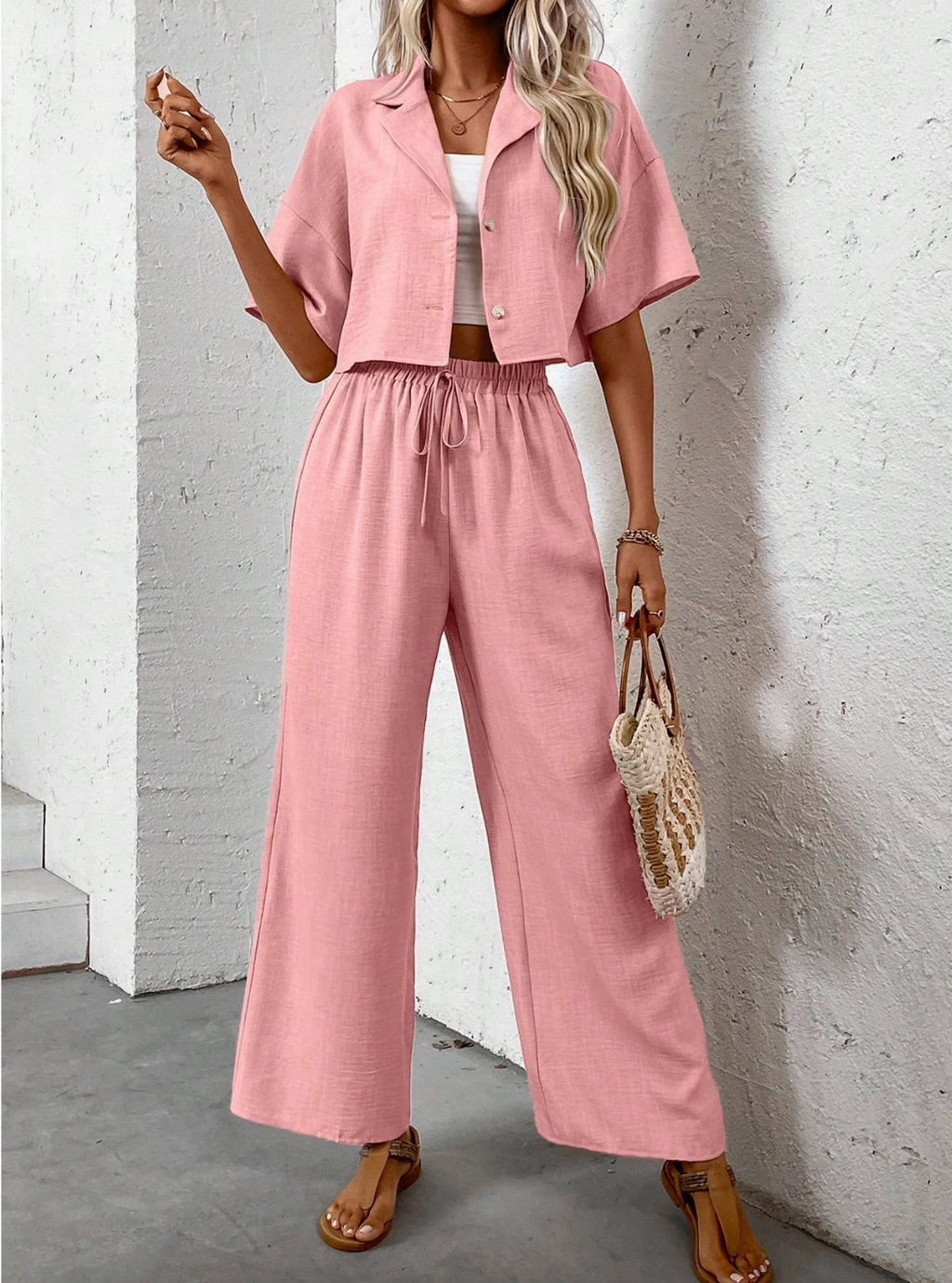 Ensemble Blouse- chemisier pantalon