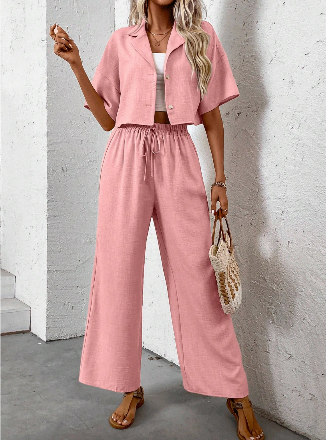 Ensemble Blouse- chemisier pantalon