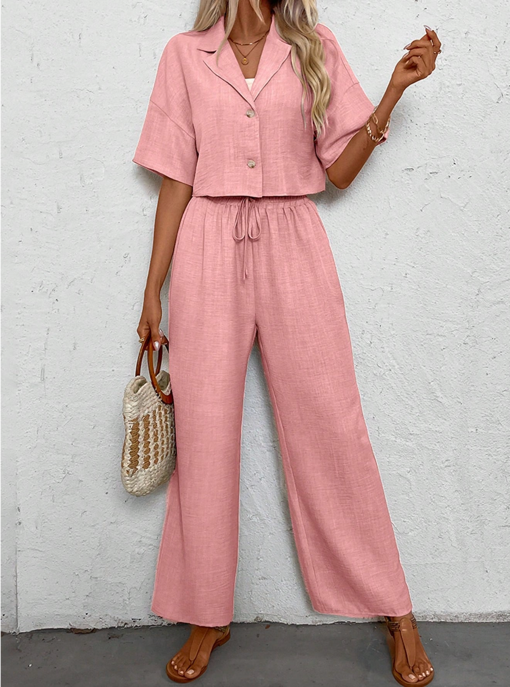 Ensemble Blouse- chemisier pantalon