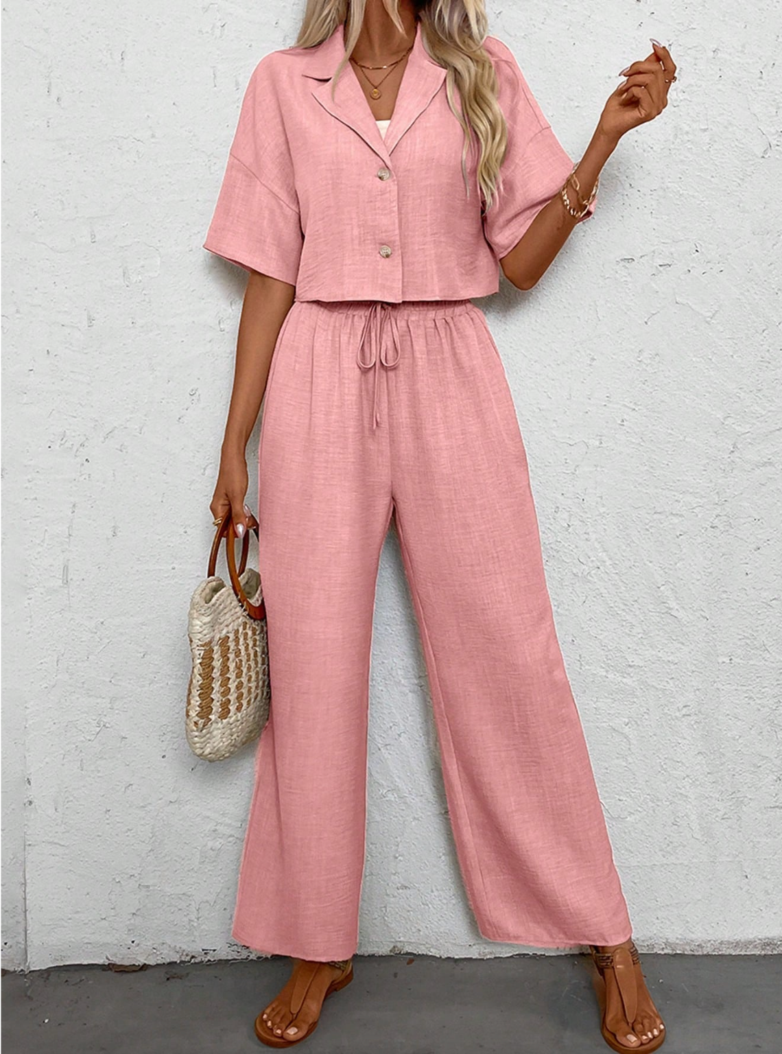 Ensemble Blouse- chemisier pantalon