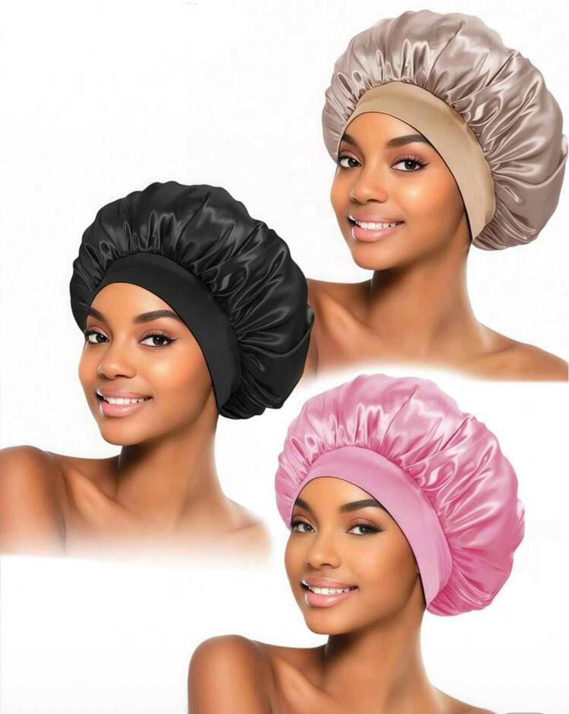 2 pièces de bonnets en Soie