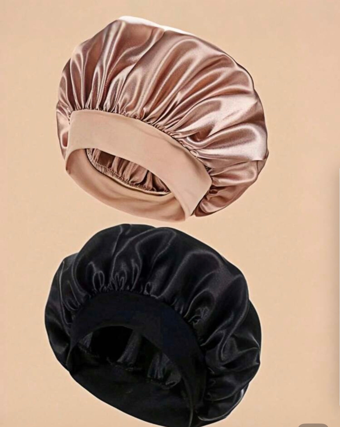 2 pièces de bonnets en Soie