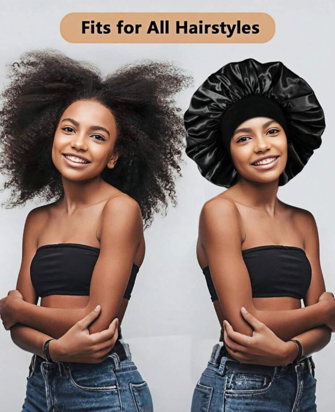 2 pièces de bonnets en Soie